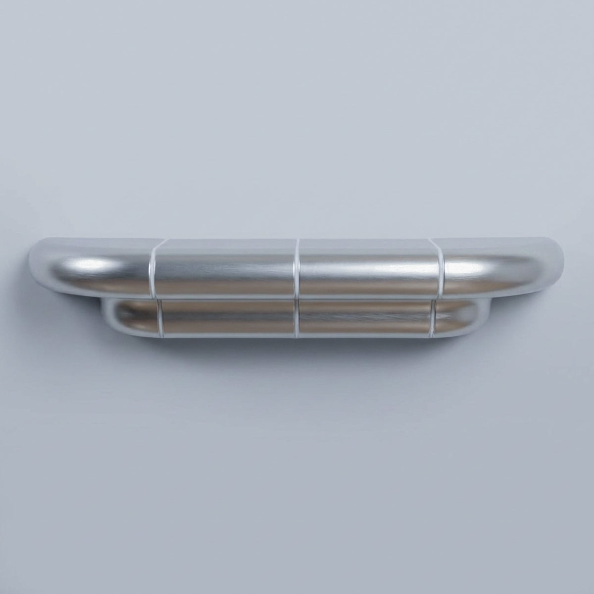 Orbi shelf size M in Steelcito finish, front view