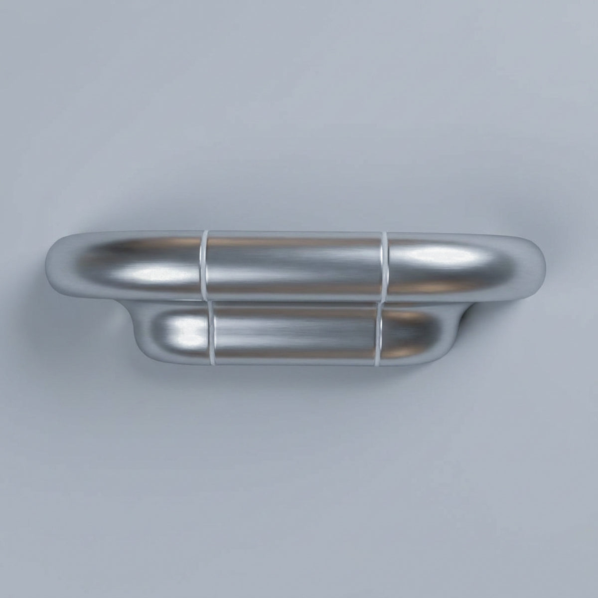 Orbi shelf size S in Steelcito finish, front view